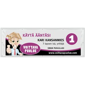 Vaali banderolli 2 x 0.75m Kappalehinta alkaen, sis.Alv