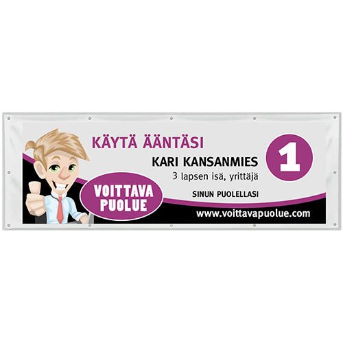 Vaali banderolli 2 x 0.75m Kappalehinta alkaen, sis.Alv